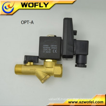 brass boiler auto drain solenoid valve